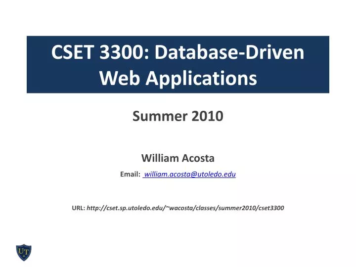 cset 3300 database driven web applications