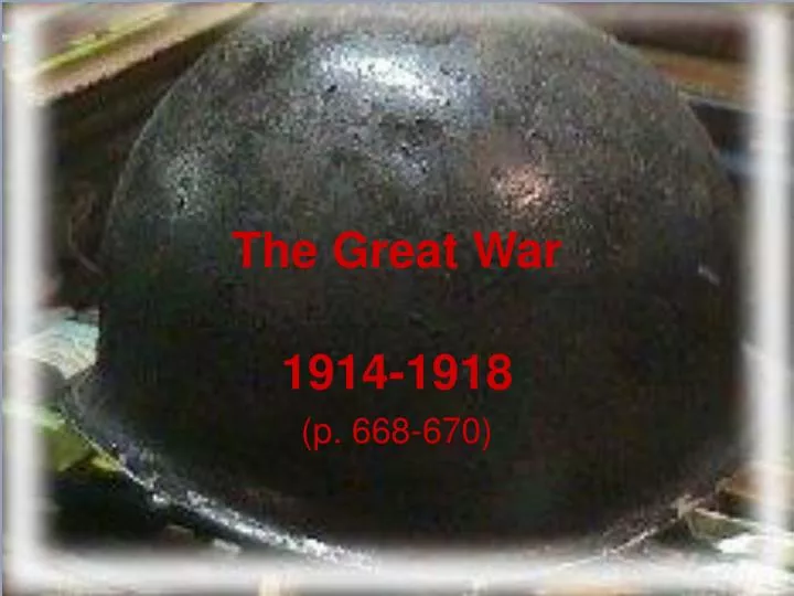 the great war