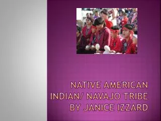 NATIVE AMERICAN INDIAN/ NAVAJO TRIBE BY JANICE IZZARd
