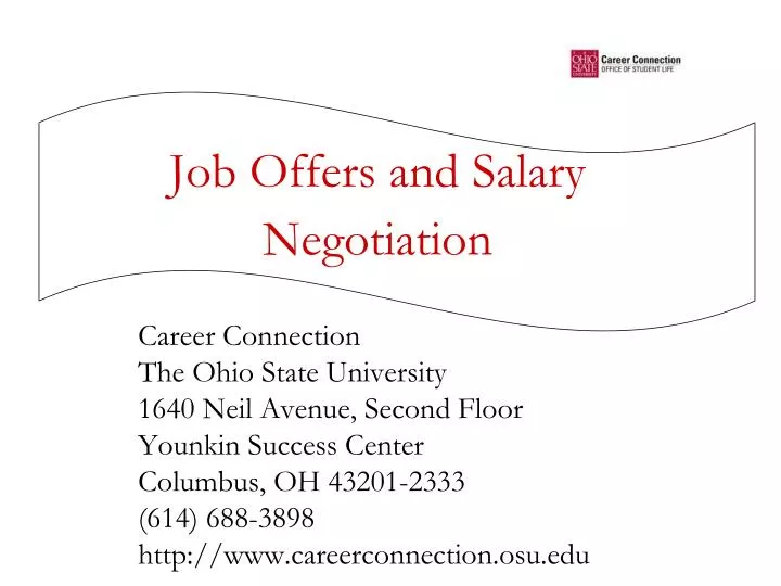 job offers and salary negotiation