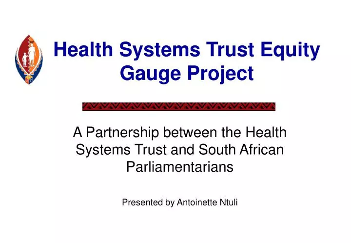 health systems trust equity gauge project
