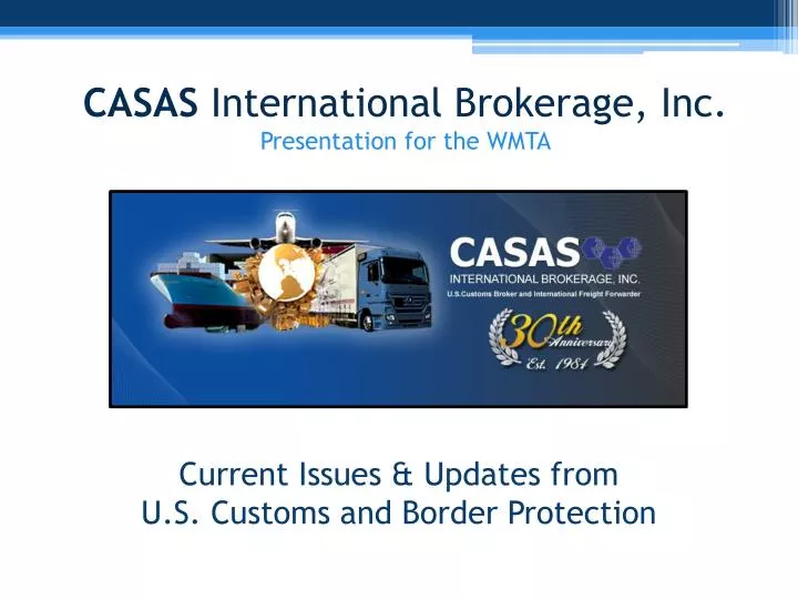 casas international brokerage inc presentation for the wmta
