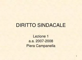 diritto sindacale