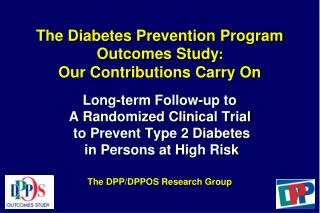 Diabetes Prevention Program Outcomes Study Clinics