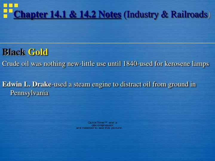 chapter 14 1 14 2 notes industry railroads