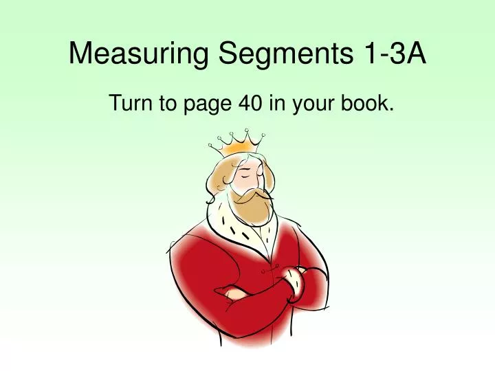 measuring segments 1 3a