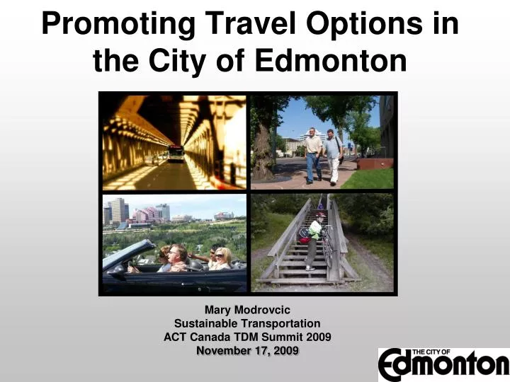 promoting travel options in the city of edmonton
