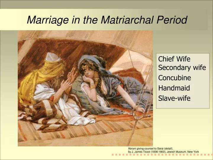 marriage in the matriarchal period