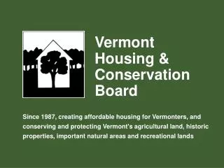 Vermont Housing &amp; Conservation Board