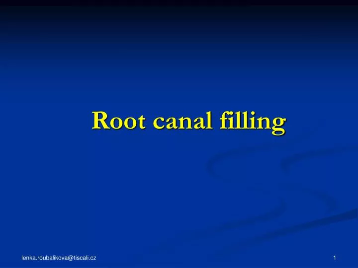 root canal filling