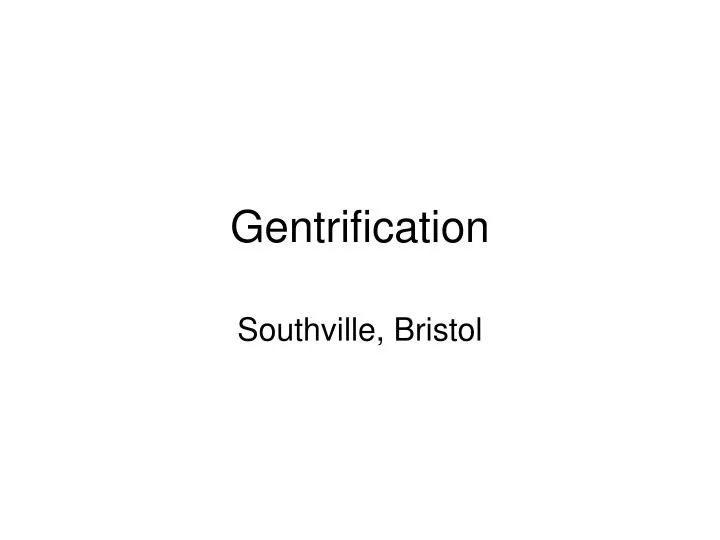 gentrification