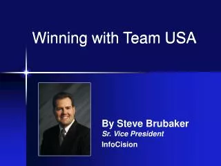 Winning with Team USA
