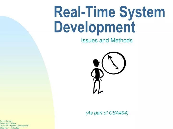 real time system development
