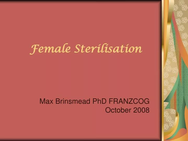 female sterilisation
