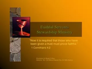 Faithful Servants Stewardship Ministry