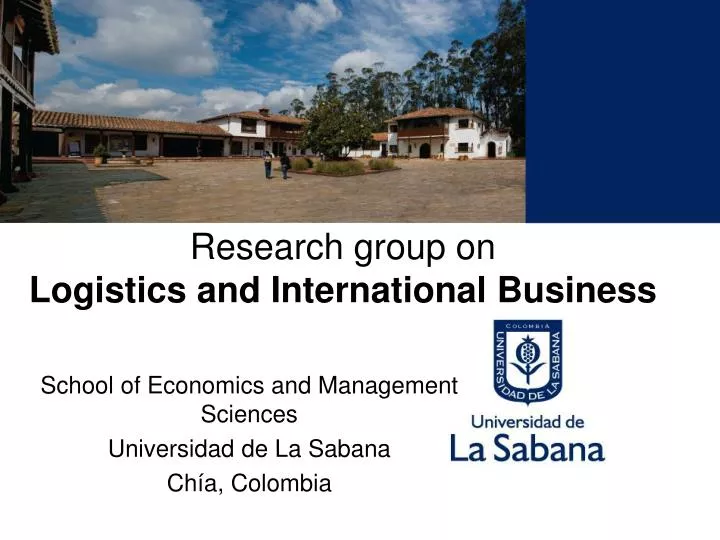 research group on logistics and international business