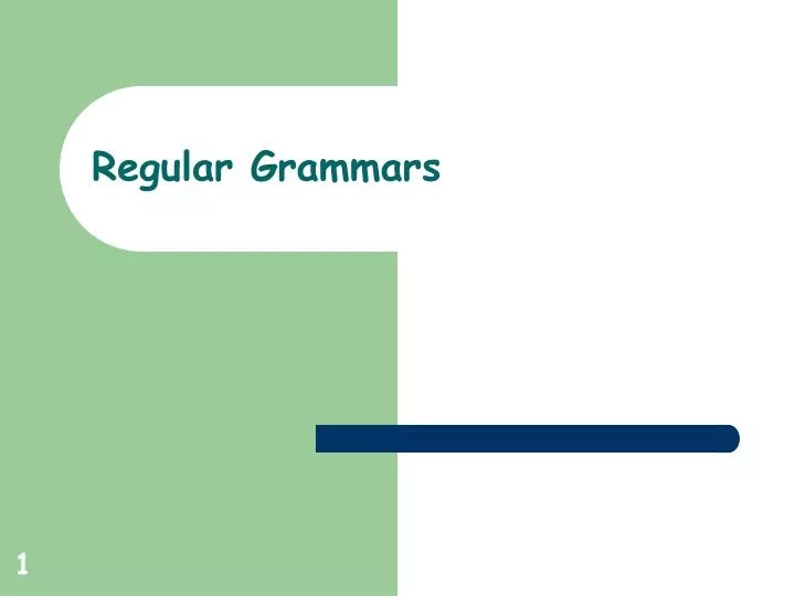 regular grammars