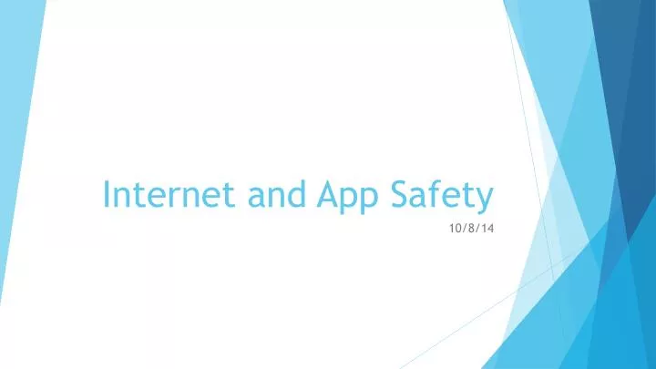 internet and app safety