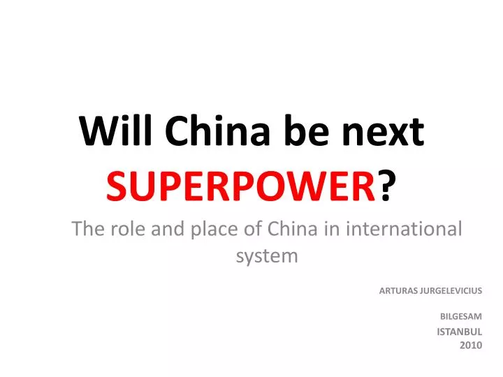 will china be next superpower