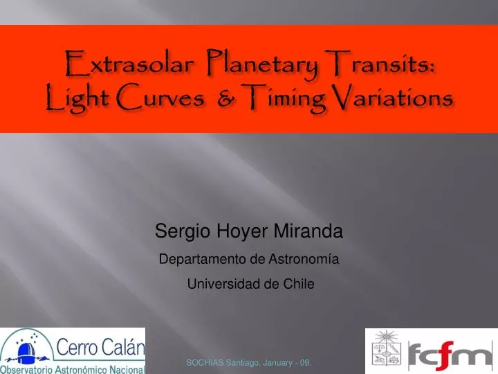 extrasolar planetary transits light curves timing variations