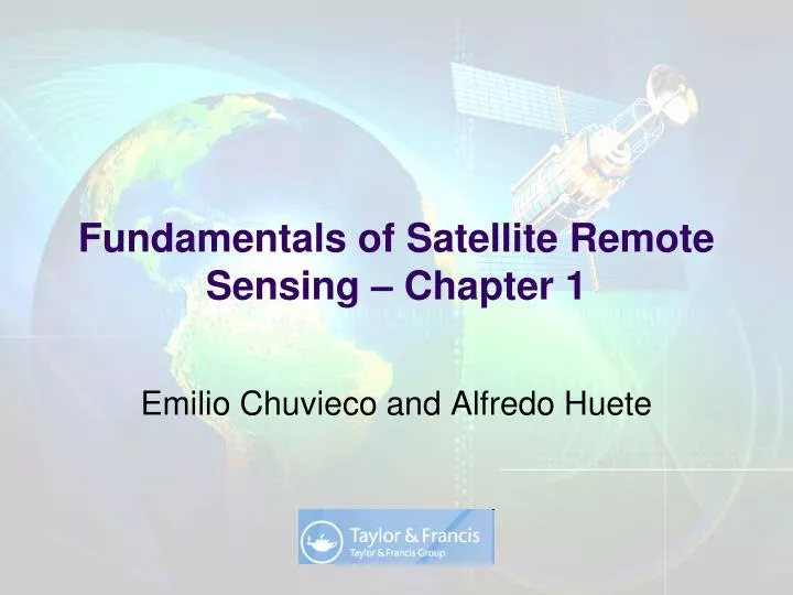 fundamentals of satellite remote sensing chapter 1