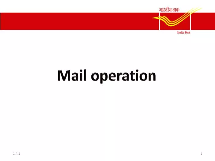 mail operation