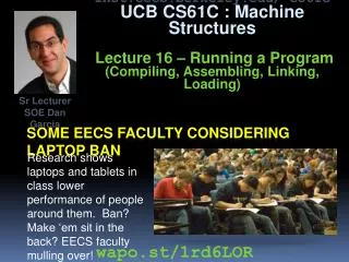 Some EECS faculty considering laptop ban