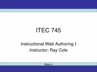 ITEC 745