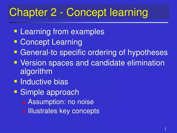 chapter 2 concept learning