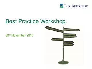 Best Practice Workshop.