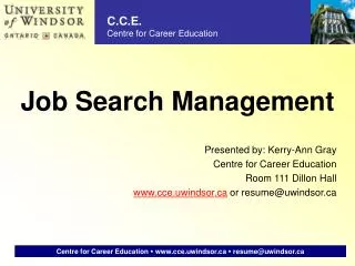 Job Search Management