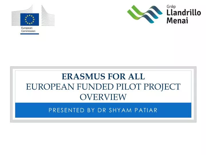 erasmus for all european funded pilot project overview