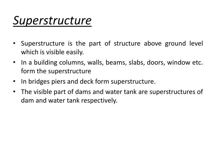 superstructure