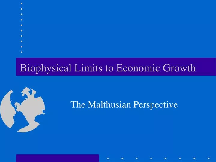 biophysical limits to economic growth