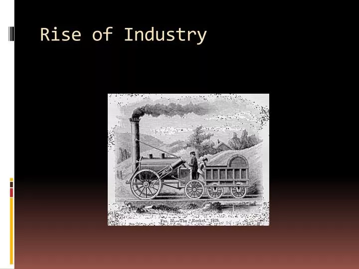 rise of industry