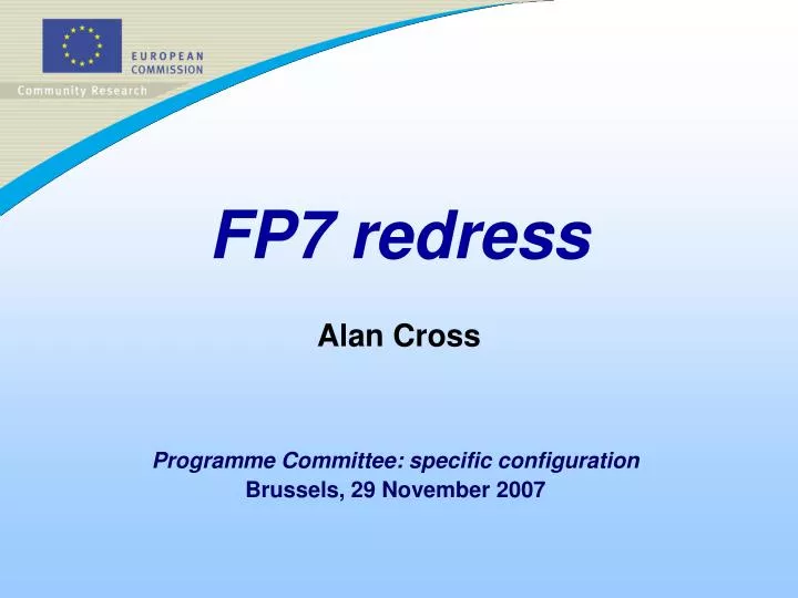 fp7 redress alan cross