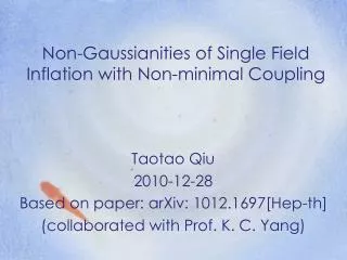Non-Gaussianities of Single Field Inflation with Non-minimal Coupling