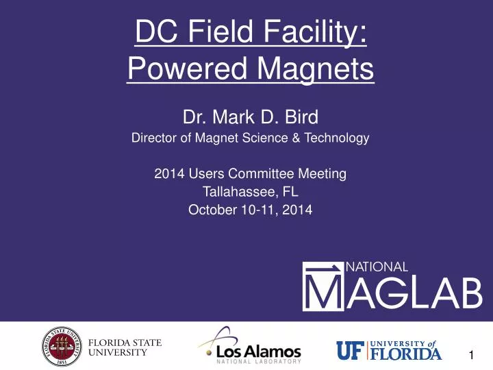dc field facility powered magnets