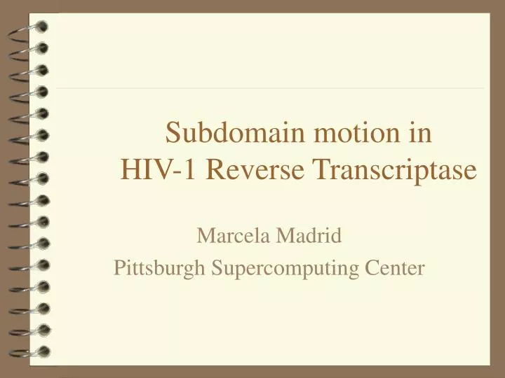 subdomain motion in hiv 1 reverse transcriptase