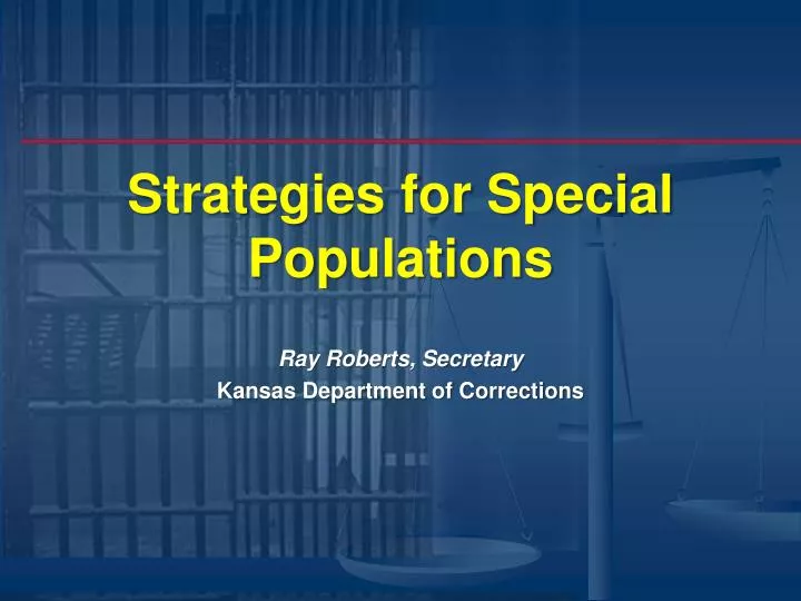 strategies for special populations