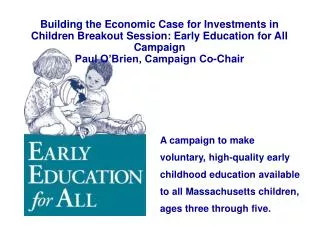 Early Education for All