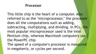 Many Types Of Processor