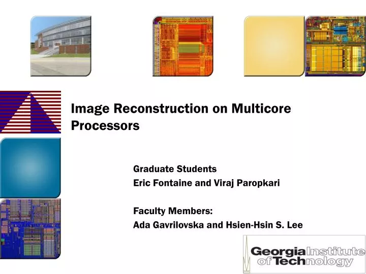 image reconstruction on multicore processors