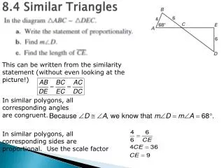 8.4 Similar Triangles