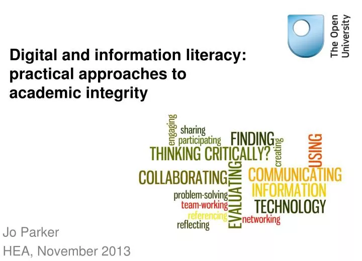 digital and information literacy practical approaches to academic integrity
