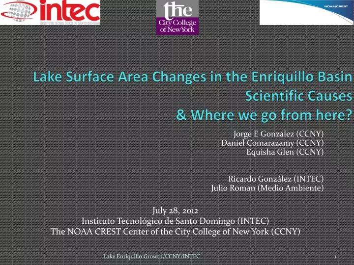 lake surface area changes in the enriquillo basin scientific causes where we go from here