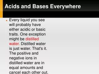 Acids and Bases Everywhere