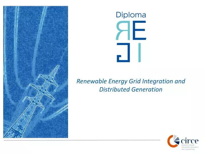 renewable energy grid integration and distributed generation
