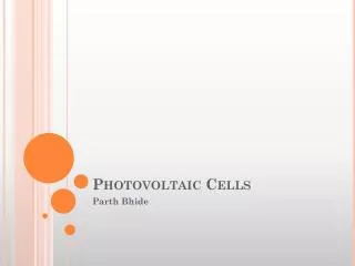 Photovoltaic Cells