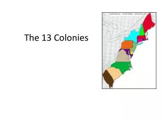 the 13 colonies